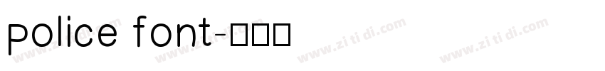 police font字体转换